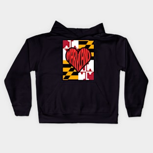 MARYLAND LOVE DESIGN Kids Hoodie